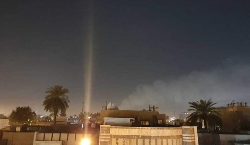 حمله راکتی به سفارت آمریکا در بغداد
