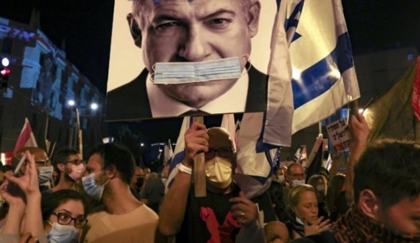 ادامه تظاهرات‌ها علیه نتانیاهو در فلسطین اشغالی
