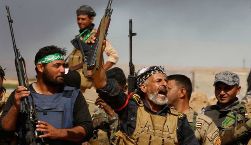 انهدام مواضع داعش توسط حشد الشعبی در کرکوک