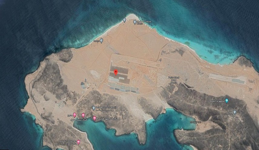إنشاء مدرج للطائرات في القاعدة الإماراتية -الإسرائيلية بجزيرة ميون اليمنية
