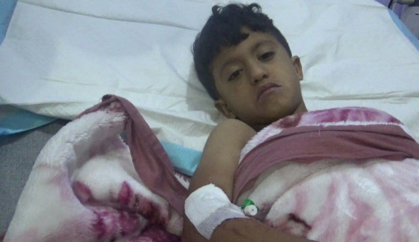 إصابة 5 اطفال بقصف مرتزقة العدوان السعودي بتعز 