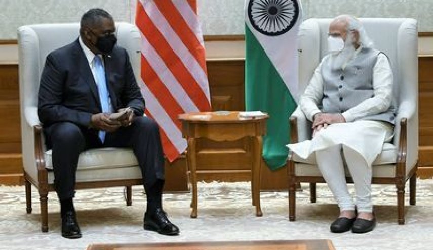 سفر وزیر دفاع آمریکا به هند با هدف گسترش روابط دوجانبه