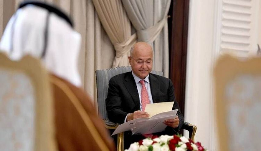 تسلیم نامه امیر قطر به رییس جمهوری عراق