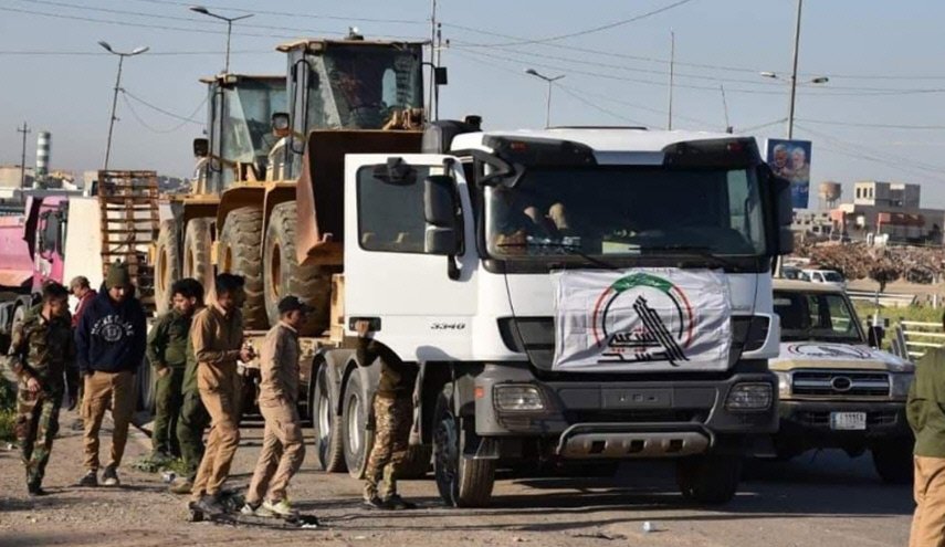 بالصور.. حملة كبرى للحشد الشعبي في أيمن الموصل