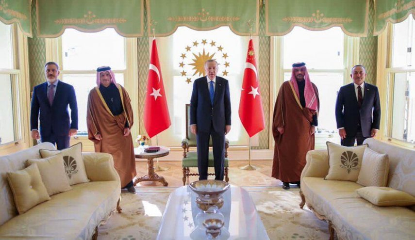 وزیر خارجه قطر در مورد نگرانی های مشترک با اردوغان گفت و گو کرد