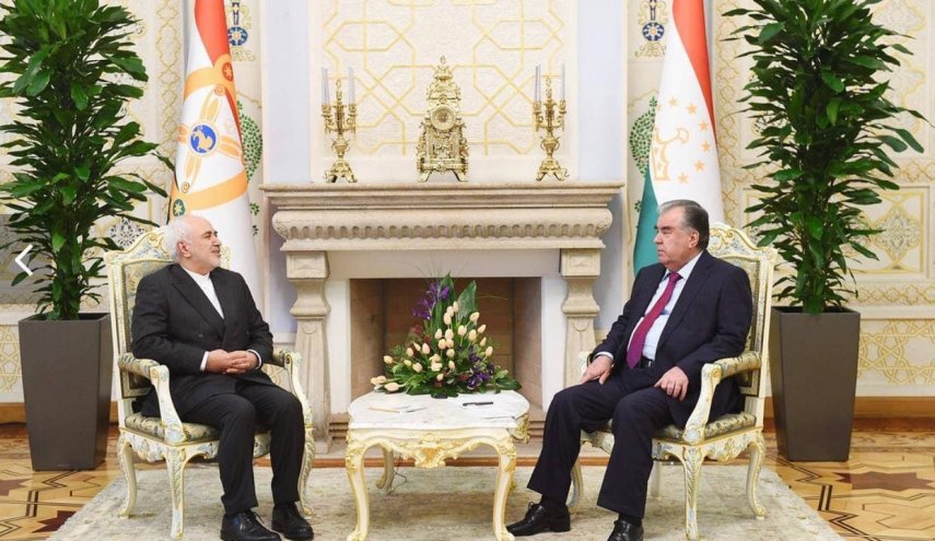 ظریف با امامعلی رحمان رییس جمهوری تاجیکستان دیدار و گفتگو کرد