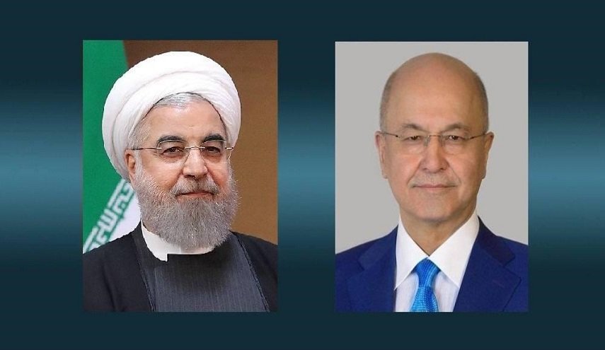 برهم صالح يجري اتصالا مع الرئيس حسن روحاني