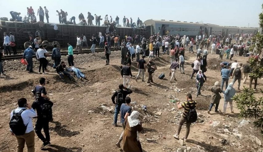 واژگونی قطار در مصر؛ 8 کشته و بیش از 100 زخمی 