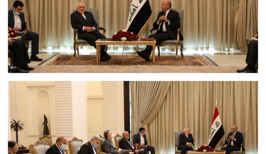 دیدار ظریف با روسای جمهور و پارلمان عراق