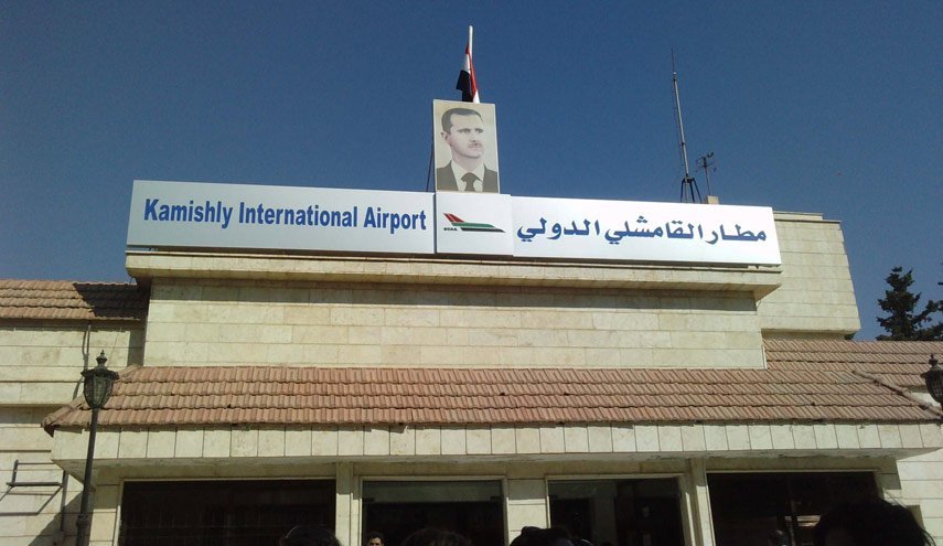دیدار نمایندگان ارتش سوریه و قسد در فرودگاه قامشلی 