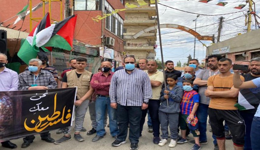 لبنان: وقفة شعبية في مخيم الجليل ببعلبك دفاعا عن انتفاضة الشعب الفلسطيني