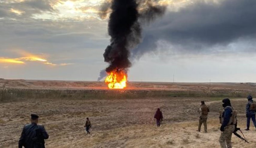 داعش دو چاه نفت در کرکوک را منفجر کرد
