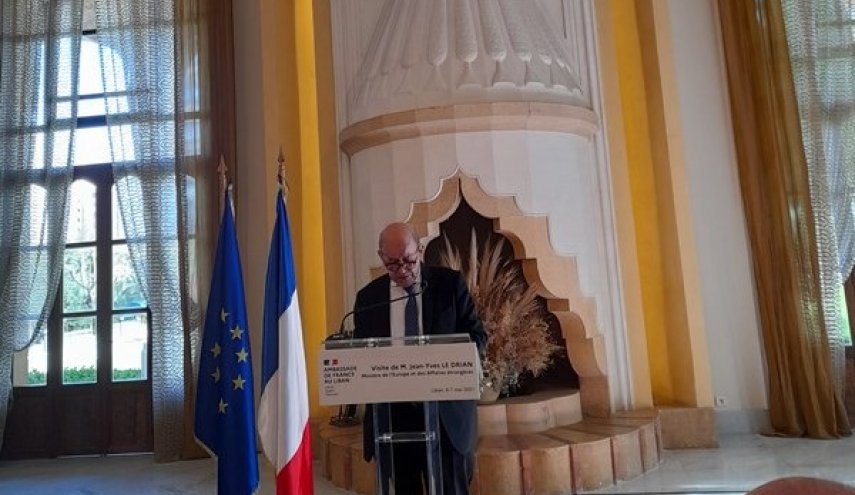 وزير خارجية فرنسا يختتم زيارته الى لبنان بلقاء صحافي