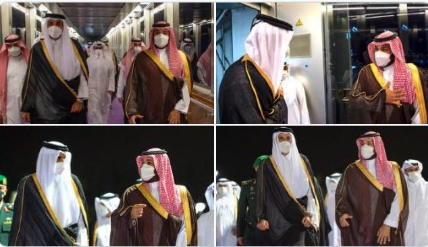 أمير قطر يختتم زيارته الى السعودية