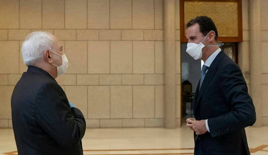 ظريف بعد لقائه الأسد: مستعدون للإشراف على الإنتخابات السورية