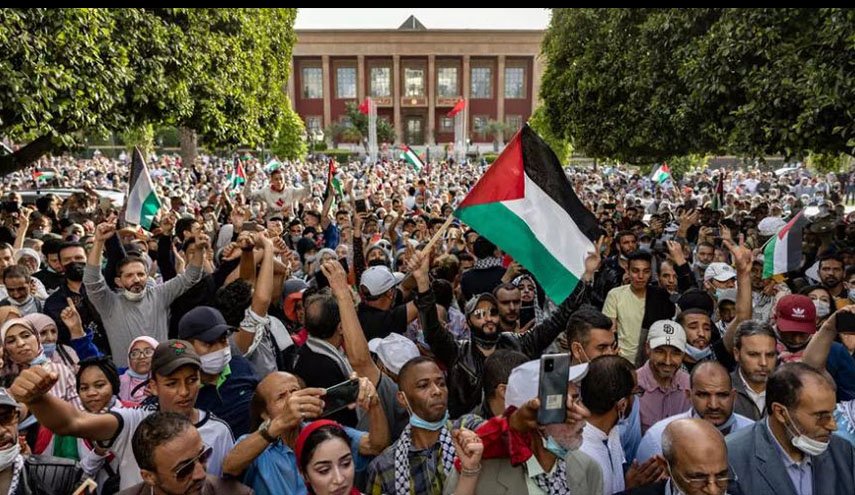 مظاهرات داعمة لفلسطين في عدة مدن مغربية