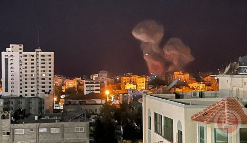 غزه بامداد امروز ۵۰ بار هدف حمله هوایی قرار گرفت