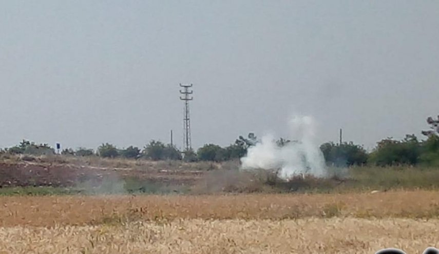 قنابل دخانية اطلقها العدو الصهيوني باتجاه جنوب لبنان