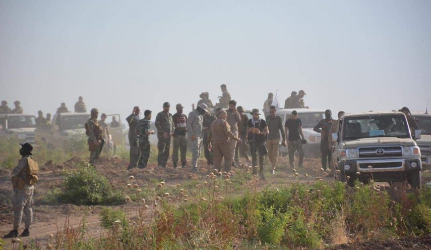 بالصور...اللواء ٢٨ في الحشد يطهر ٩كم شمالي خانقين