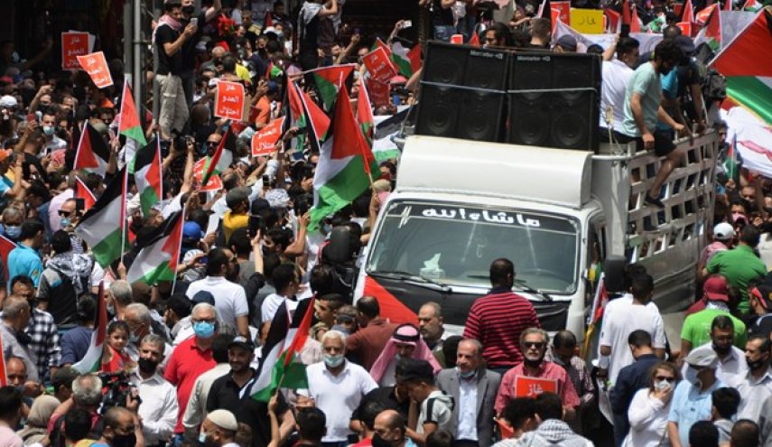 همبستگی با پیروزی مقاومت فلسطین در لبنان و اردن+ تصاویر