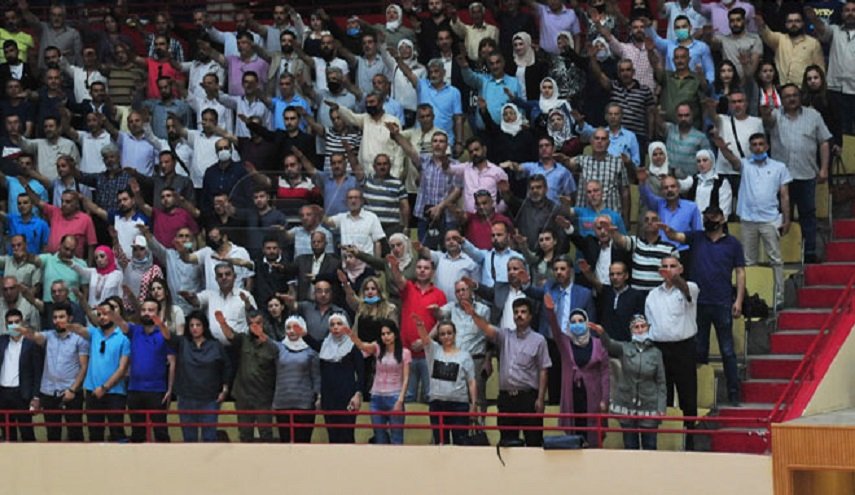 رؤساء وأعضاء لجان المراكز الانتخابية بدمشق يؤدون اليمين القانونية