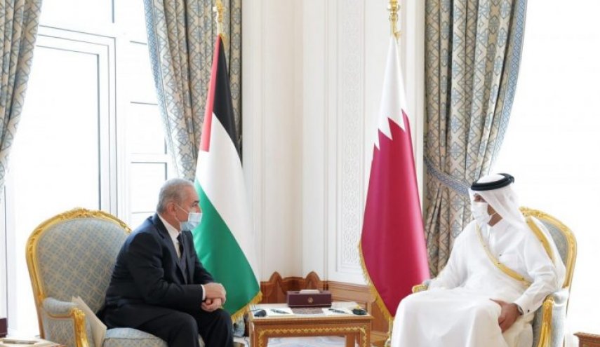 رئيس الوزراء القطري يبحث مع اشتية الأوضاع في الساحة الفلسطينية 