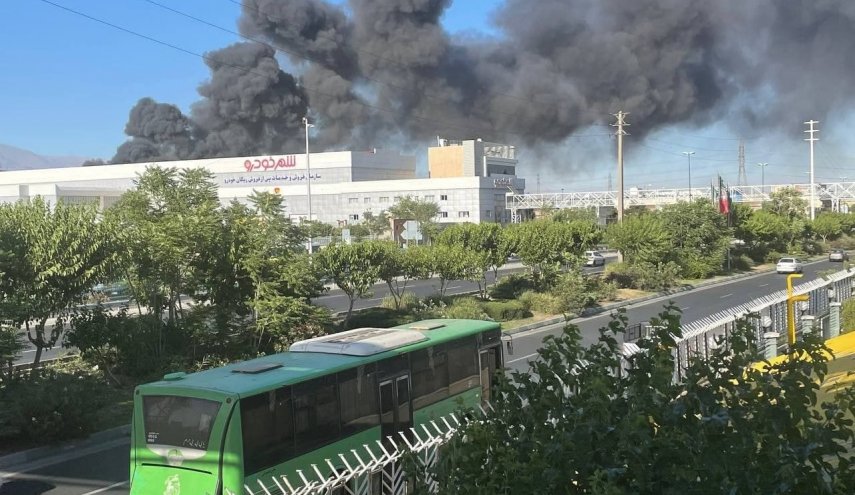 آتش‌سوزی در غرب تهران