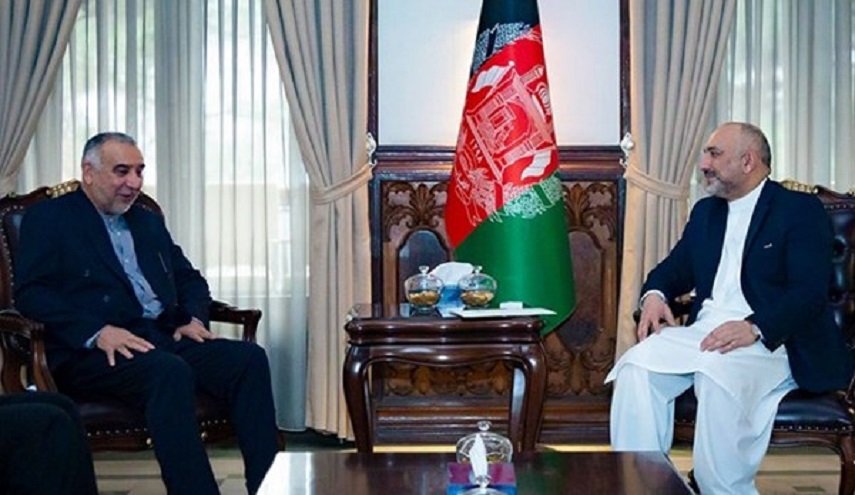 معبوث الخارجية الإيرانية يلتقي وزير الخارجية الأفغاني