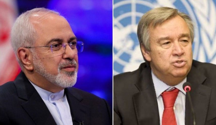 نامه ظریف به دبیرکل سازمان ملل در واکنش به تعلیق حق رای ایران 
