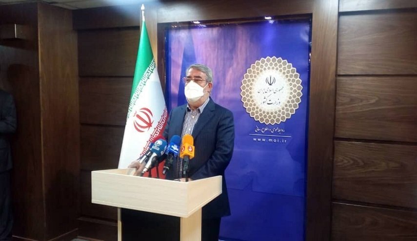  وزير الداخلية الإيراني: الانتخابات ستجرى بأقصى قدر من مراعاة الظروف الصحية