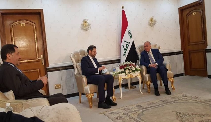 خطيب زاده يجري مباحثات مع وزير الخارجية العراقي