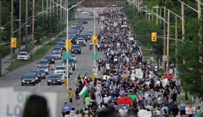 ترور یک خانواده مسلمان در کانادا/ هزاران تظاهرکننده خشمگین به خیابان‌ها آمدند