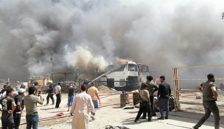 العراق.. السيطرة على حريقين منفصلين بعد تسجيل إصابات في النجف 