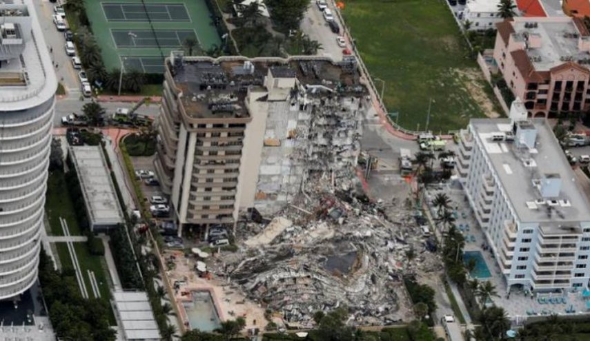 ارتفاع عدد المفقودين جراء انهيار المبنى السكني في فلوريدا إلى 159 شخصا