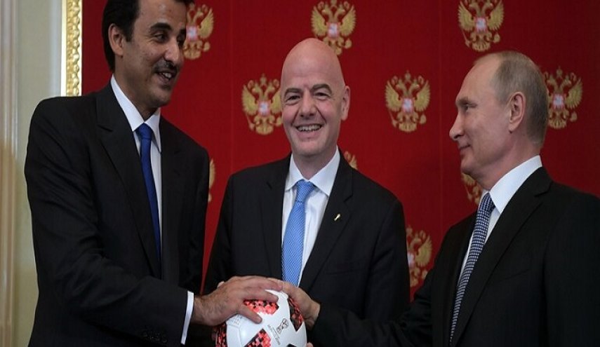 اتصال هاتفي بين بوتين وأمير قطر بشأن التحضيرات لكأس العالم