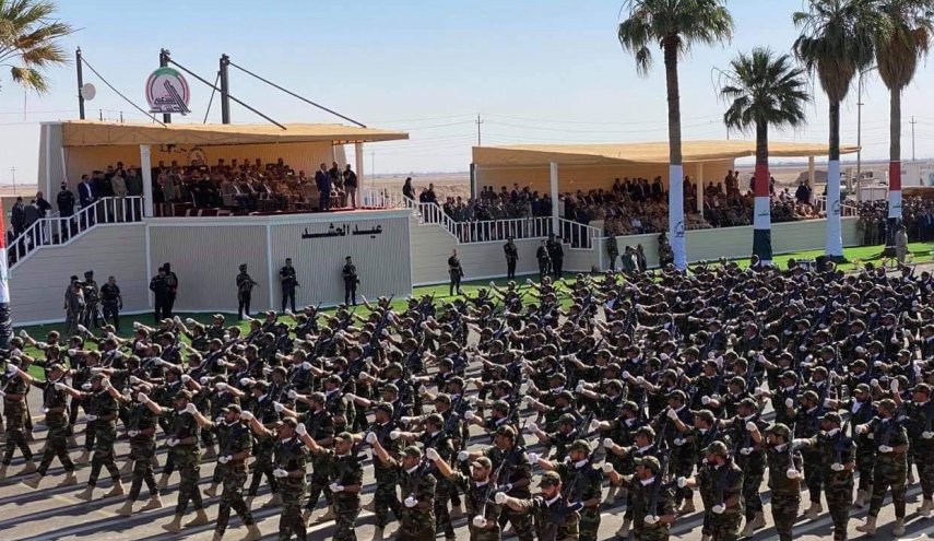 انطلاق الاستعراض العسكري للحشد الشعبي في عيده السابع +صور