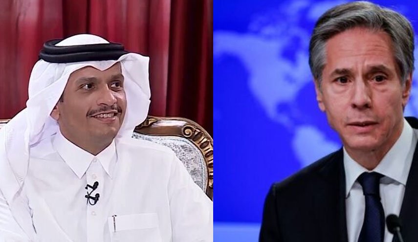گفت‌وگوی وزیران خارجه آمریکا و قطر در باره افغانستان و لبنان