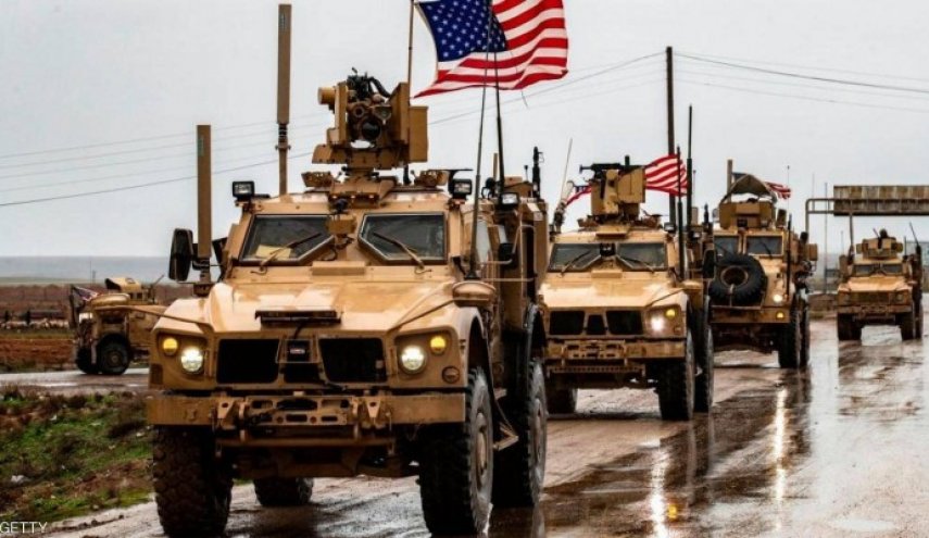 خروج رتل عسكري لقوات الاحتلال الأمريكي من العراق إلى سوريا
