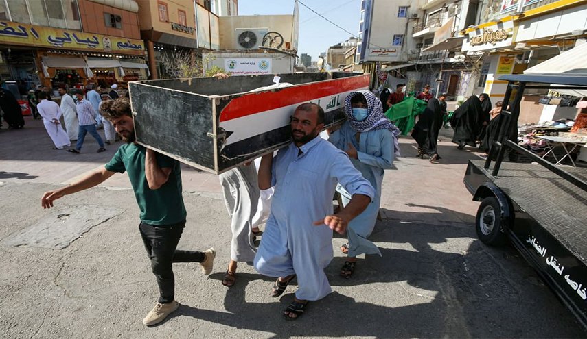 العراقيون يشيعون جثامين ضحايا حريق مستشفى الامام الحسين (ع)