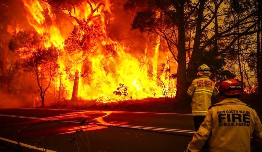 حرائق الغابات تغطي أراضي الولايات المتحدة
