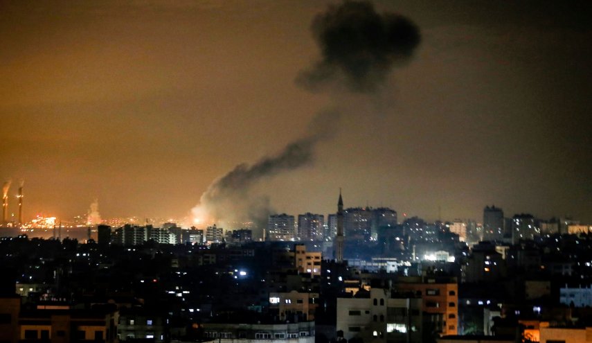 حمله هوایی رژیم صهیونیستی به غزه و واکنش پدافند مقاومت