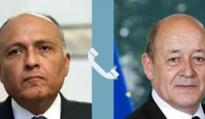 وزير الخارجية المصري يبحث مع نظيره الفرنسي الوضع في تونس