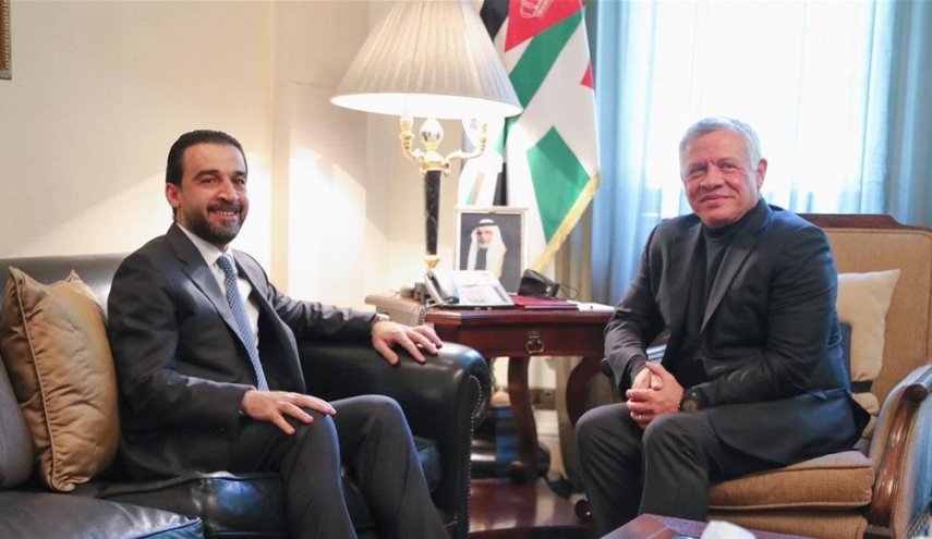رئيس البرلمان العراقي يلتقي ملك الاردن في قصر بسمان
