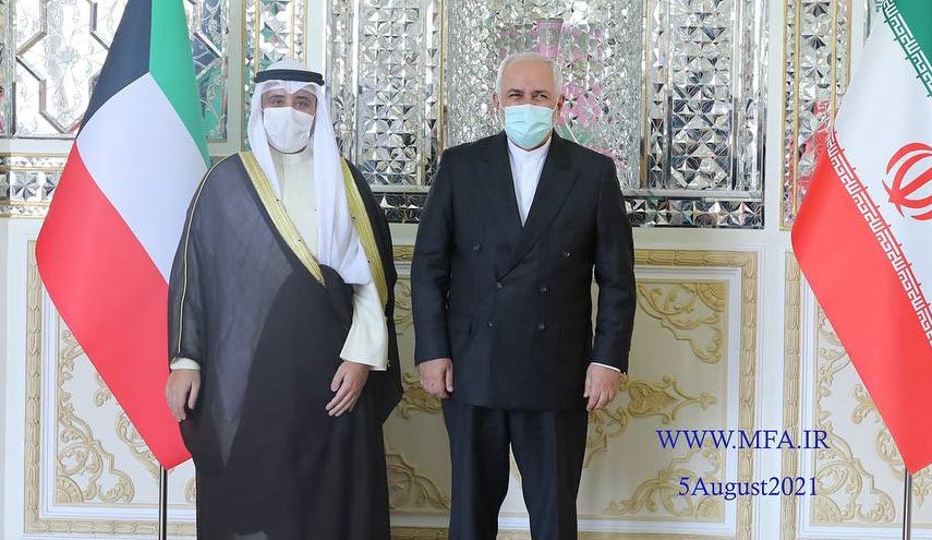 رایزنی وزیر امورخارجه کویت با ظریف در تهران