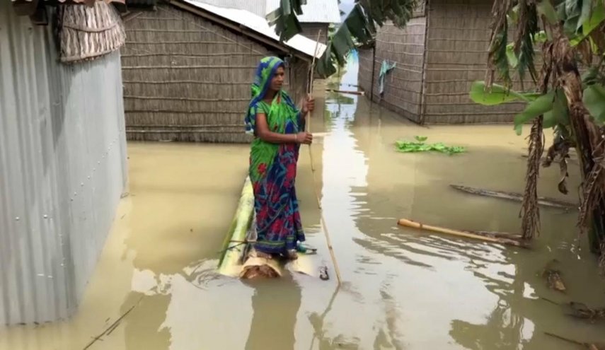 ارتفاع عدد ضحايا الفيضانات في الهند الى 23 شخصا