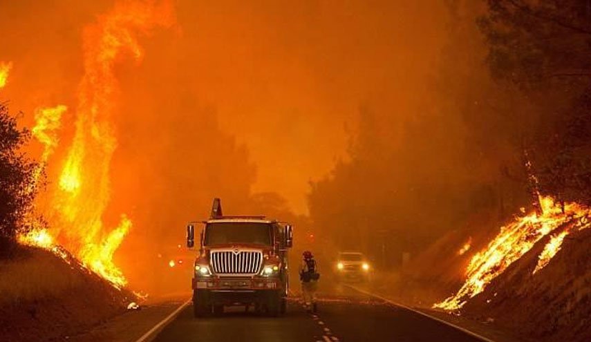 مفقود شدن دستکم 8 نفر در آتش‌سوزی‌های گسترده کالیفرنیا