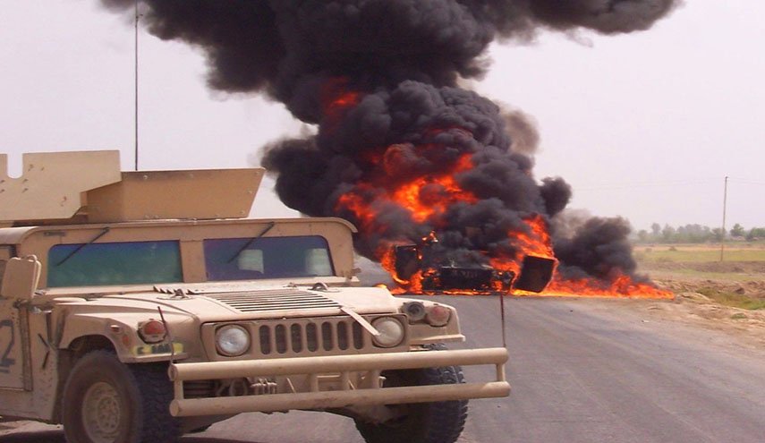 استهداف ارتال لوجستية امريكية في العراق 