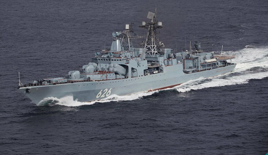 بارجة عسكرية روسية جديدة تدخل البحر المتوسط

