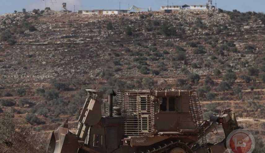 قوات الاحتلال تقتحم منطقة المسبح بالقرب من جبل صبيح جنوب نابلس