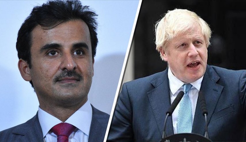 أمير قطر يبحث مع  رئيس الوزراء البريطاني الوضع في أفغانستان